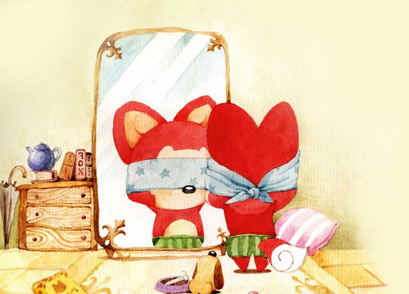 在镜子里面吗？我不敢相信